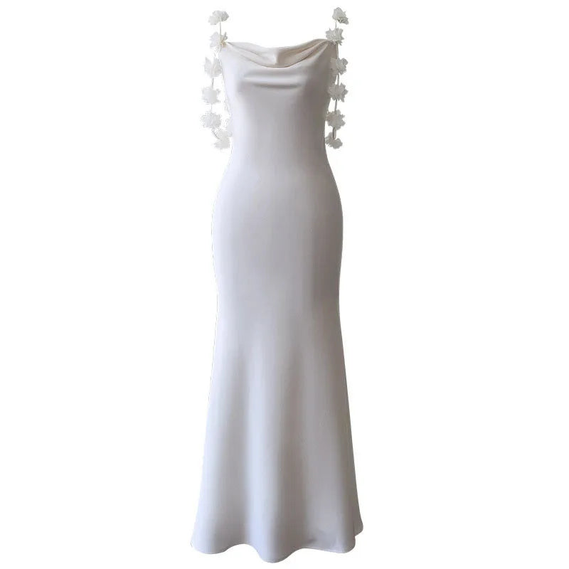 Lunivop Fashion Women Dress Sleeveless Swinging Collar Solid Color Female Summer Party Elegant Dresses New Tide