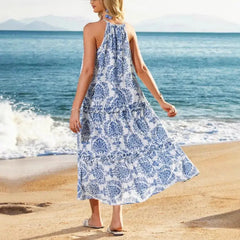 Lunivop  Asian Print Dr High Waist Svel round Neline Casual Home Wear Polyester Fabric No Brand Registered Trademark