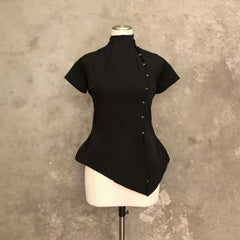 Lunivop  New Moda Casual Solid T-shirt Slim Simple Office Lady Top Female Stand Collar All-match Minority Soft Tops