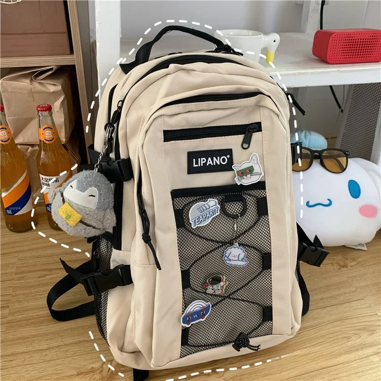 Lunivop  Large Capaci ex Harajuku Sle Bapa Korean Faion oulder Bag Water Resistant Casual Travel Bapa for Men And ...