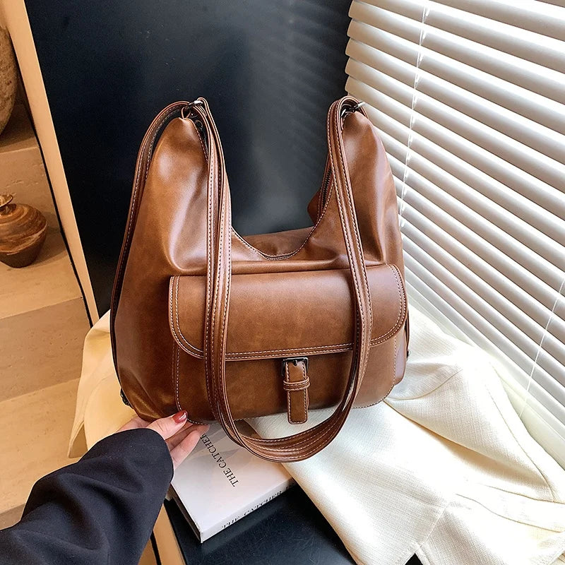 Lunivop   Large Capaci Women's Underarm Bag Vintage Retro Sle Single oulder Tote Bag for Autumn 2024 Trendy Double oulder Bag
