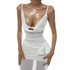 Lunivop   3Pcs Rose Bikini Sexy Swimsuit Women Push Up Swimwear Female Brazilian Biquini Ruffle Bathing Suit Long Skirt Beachwear Cover Up