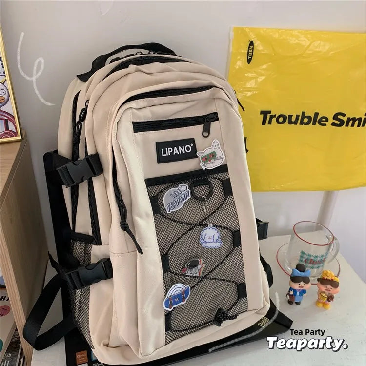 Lunivop  Large Capaci ex Harajuku Sle Bapa Korean Faion oulder Bag Water Resistant Casual Travel Bapa for Men And ...