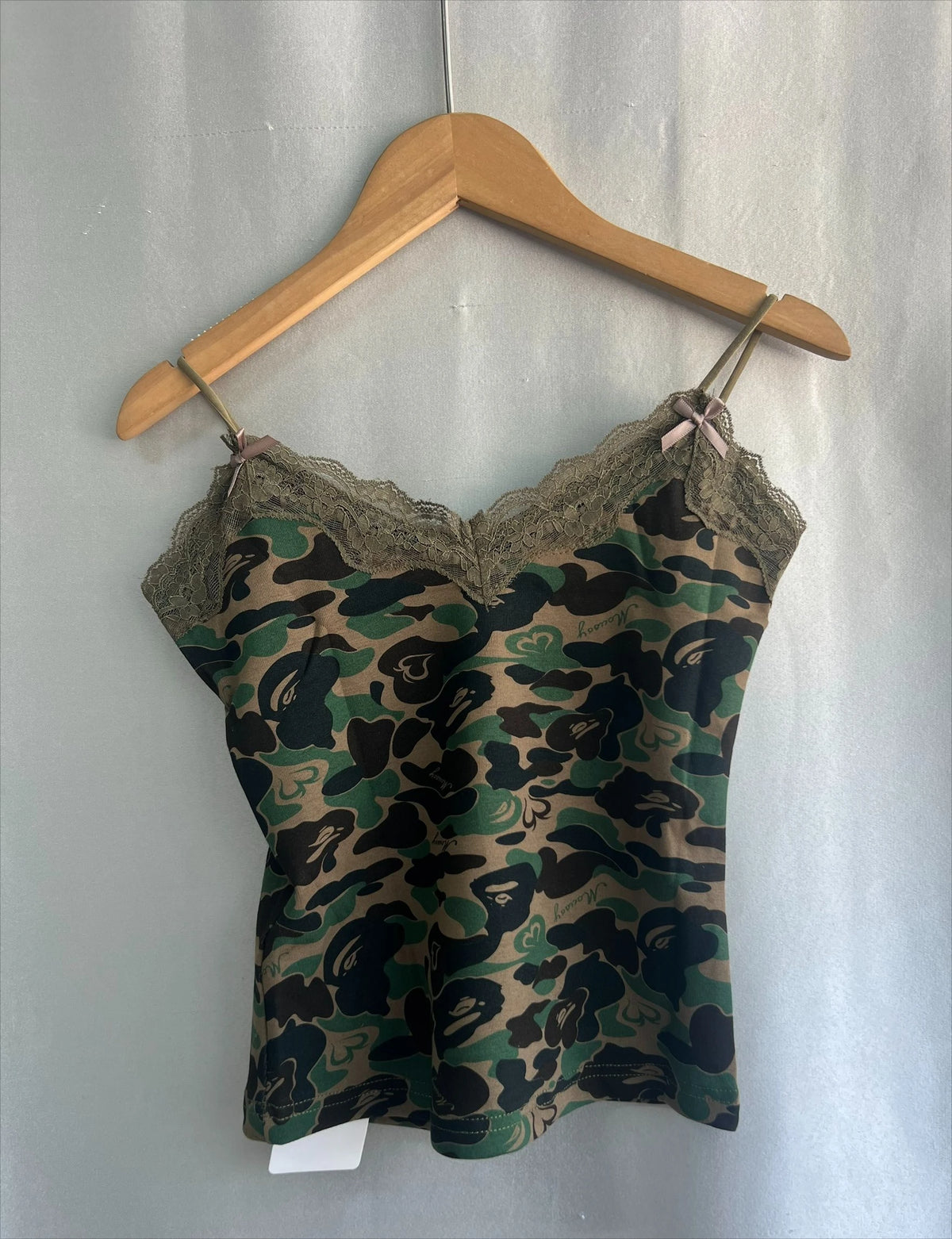 Lunivop  Camouflage Sling Short Y2K Goth Tanks New American Vintage Lace Patchwork Camis Slim Trendy Hot Sell Sexy Spice Girls Top