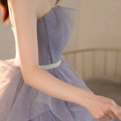 Lunivop  Purple Fluffy Skirt New Evening Dress Banquet Femininity Is Simple and Generous Formal Dress Women Elegant Evening Dresses