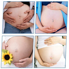 Lunivop  Maternity Pregnancy Elastic Transparent Plastic Navel Ring, 10/12/14/16/18/22/25/32/35/38mm