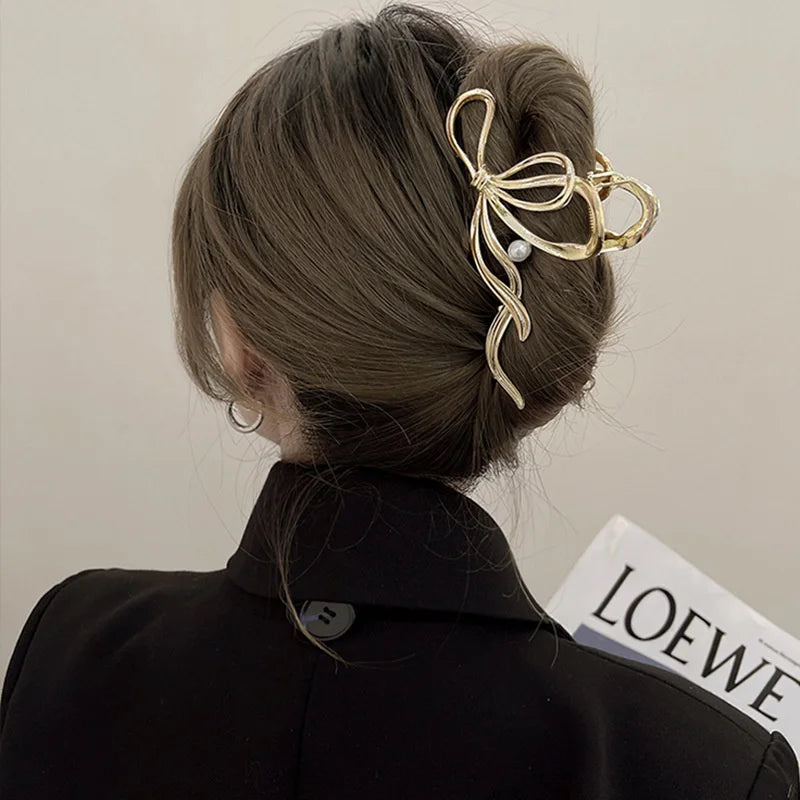 Lunivop  Luxury Crystal Tassel Hair Claws Clips For Women Girls Fashion Snake Metal Hair Crab Hairpins Headwear Hair Accessories