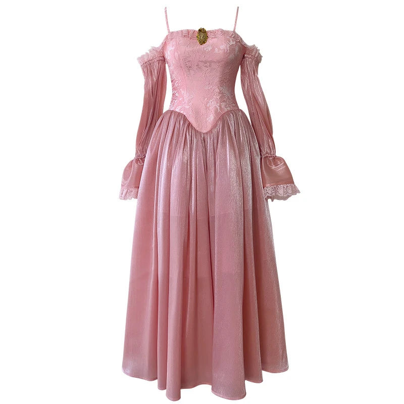 Lunivop  New Item Fashion Patchwork Detachable Sleeves Women Dress Suspenders Female Party Dresses 2025 Summer