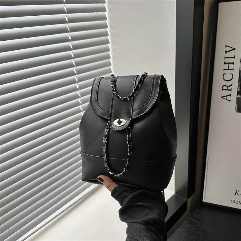 Lunivop  Silver Chain Crossbody Bag Women's Travel Bapa oulder Bag Handbag Soft PU Leather Buet ape Small Size Faionable