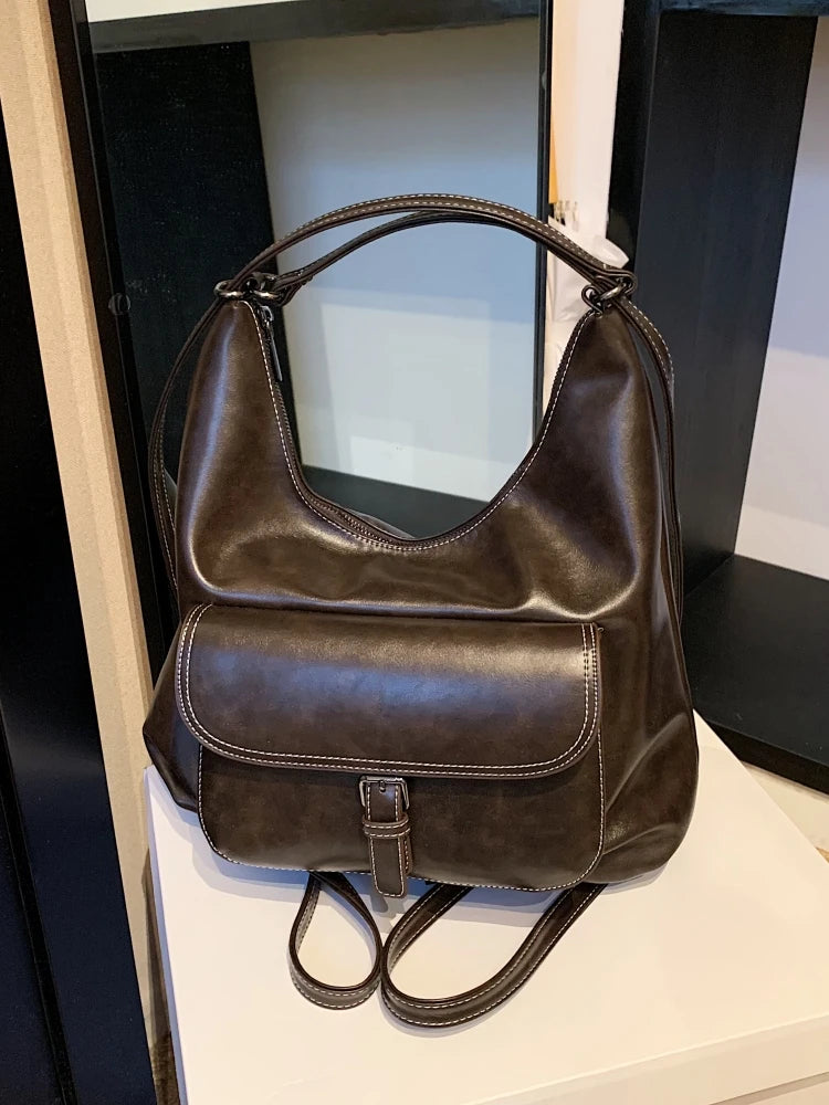 Lunivop   Large Capaci Women's Underarm Bag Vintage Retro Sle Single oulder Tote Bag for Autumn 2024 Trendy Double oulder Bag