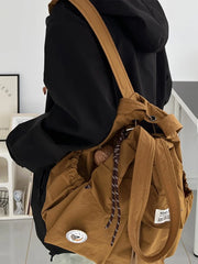 Lunivop   Travel Commuter Lightweight Dual oulder Bag Women's Trendy Brand College Student Class Commuting Simple Mountain Single o...