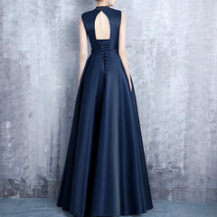 Lunivop  French Temperament O Neck Sleeveless Ceremonial Dress Mesh Spliced Diamond Appliques Strap Design Vestidos Satin High Waist Robe  formal dress