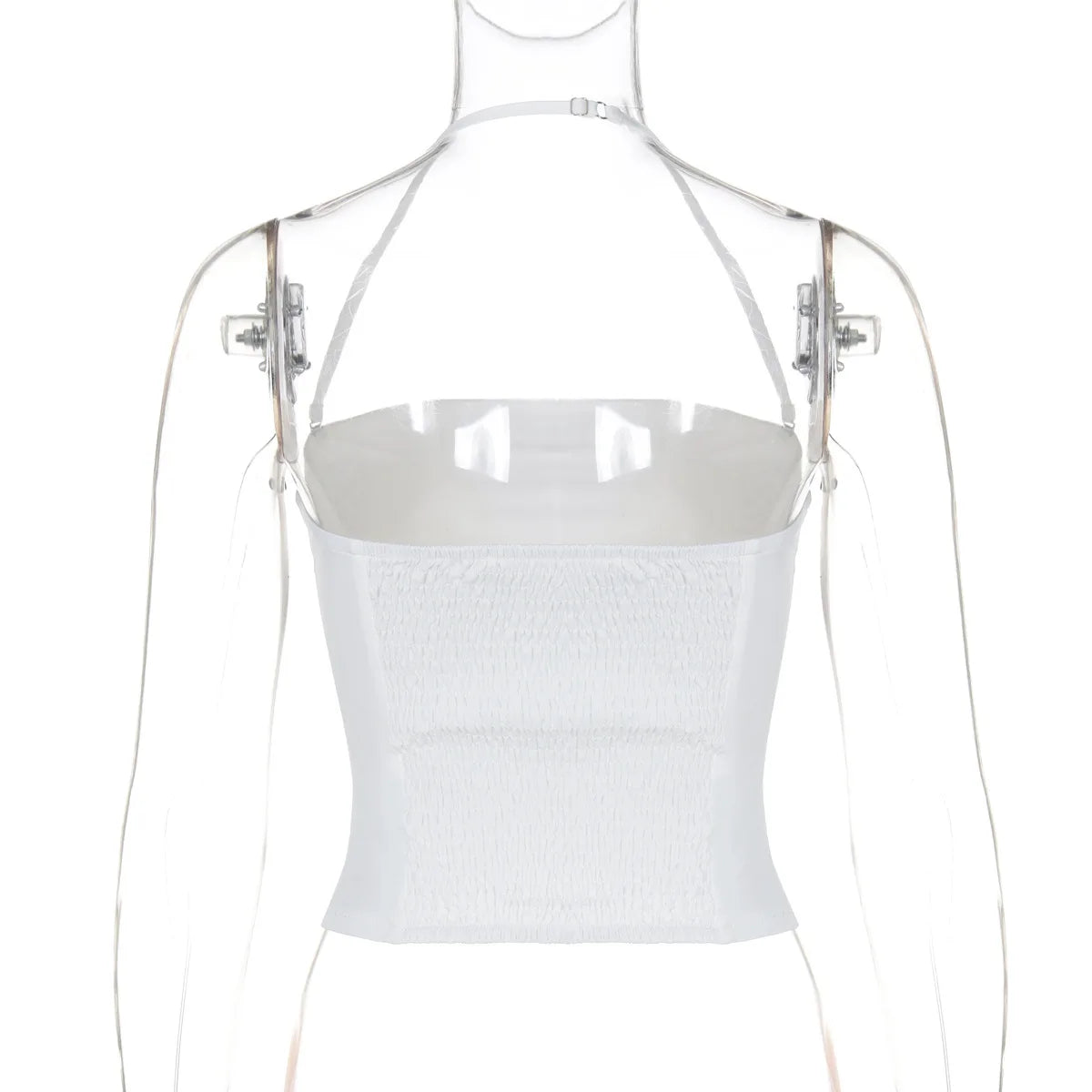 Lunivop Halter Strapless Zipper Bodycon Solid Corset Camis Tops Y2K Streetwear Korean Casual Clothes Ladies Manufacturer