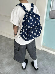 Lunivop  Commuting Denim Cloth Casual Canvas Shoulder Crossbody Bag Causal Backpack