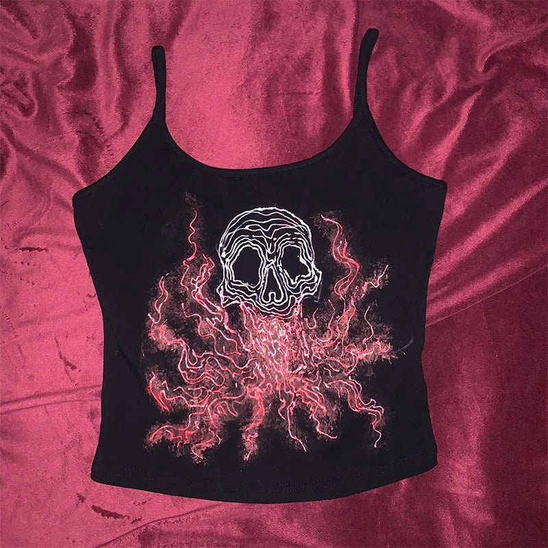 Lunivop Women Clothes shirt Aesthetic Letter Y2K style Crop Tops T-shirt Short Sleevle Vest Tees Harajuku Streetwear Suspenders 2000s