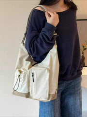 Lunivop  Korean Tote One Shoulder Large Bags for Women in Winter New Retro Large Capacity Underarm Bag
