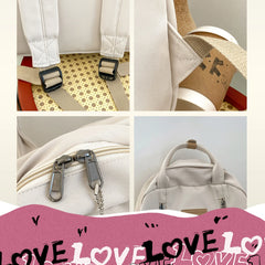 Lunivop  Solid Color Women Backpack High Quality Youth Waterproof Backpack for Teenage Girls Female School Shoulder Bagpack