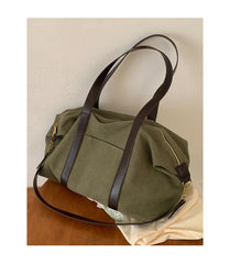 Lunivop  Fashionable Retro Tote Versatile Large Capacity Handheld Travel Bags Casual Canvas Bag for Women New