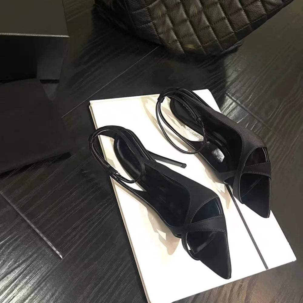 Lunivop Sexy Super High Heels Women New Pointed Fish Mouth Women Sandals Fashion Thin Heel Sandals Shoes for Women Sandalias De Mujer