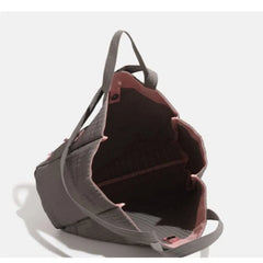 Lunivop Large Capacity Grey Tote Bag Women Harajuku Bow Chic Canvas Handbag Messenger Bag Ladies Casual Crossbody Bags Aesthetic