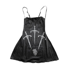 Lunivop  Harajuku Women Casual Chic Dress Sexy Slim Fit Chic Solid Color Bowknot Design Suspender Mini Dresses Y2K Gothic Rock Streetwear