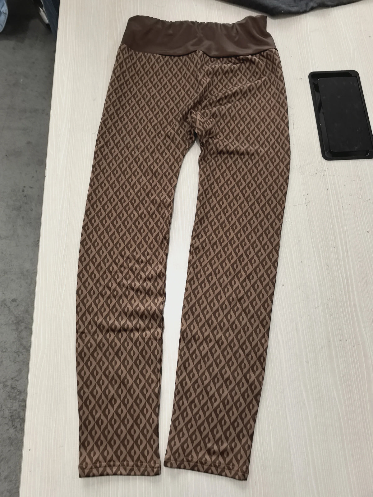 Lunivop  Autumn Winter Print Contrast Women's Pants Slim High Waist Patchwork Female Long Skinny Pant Lady Hip Package Trousers New