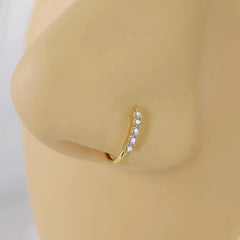 Lunivop  Single-row miniature zircon ultra-sparkle fine drill exquisite with drill opening ring nose stud nose pierced nose ring Earrings