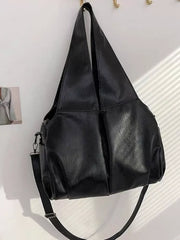 Lunivop  Large Capacity Retro Bag Versatile New Commuting Tote Solid Color Outdoor Single Shoulder Crossbody Bags