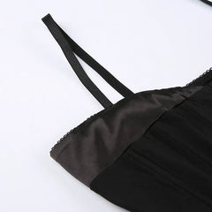 Lunivop  Ele Sexy  Color Low Ne Button Fibone Elastic Waist U-aped Hem Small Strapl Tube Top Women's Faion