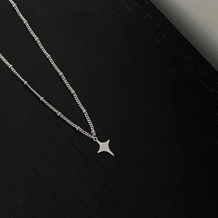 Lunivop Simple Trendy Star Hollow Choker Necklace Pendant Neck Jewelry Accessories Women Men's Fashion Party Chain Necklace