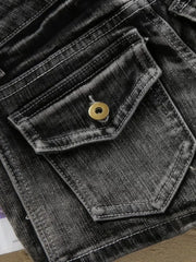 Lunivop  Simple Office Lady Korea Vintage Denim Shorts Women Slim All-match Sexy Bodycon Pants Spice Girls Small Fellow Pantalon