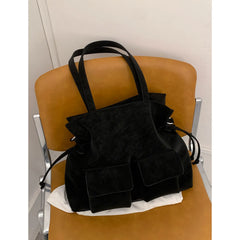 Lunivop  Fashion Korean Tote Large Capacity Bags Sweet Spring Large Capacity Bag for Women New black bag tote bag