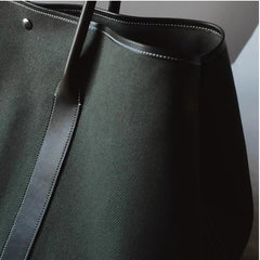 Lunivop  Large Capacity Canvas Tote Bag Women's Commuter Shoulder Crossbody Bag Stylish British Style PU Leather Single Strap Handbag