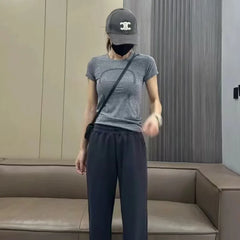 Lunivop  Lulu Original Label Swiftly Tech Women's Short Sleeve T-Shirt Breathable Outdoor Yoga Fitness Running Sportswear