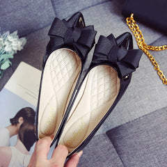Lunivop  Summer Fashion Women's Flat Shoes Red Woman Flats Casual Loafers Soft Slip On Bow-knot Pointed Toe Daily Flat Big Size 43
