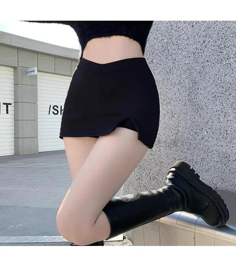 Lunivop High-waisted Black Bodycon Skirt Sexy Slimming Mini Dress New 2024 Spring Women's Fashion Korean Style Ultra-pure Desire