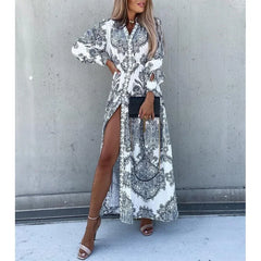 Lunivop  Spring/Summer New Women's Fashion Bohemian Casual Long Dress INS Loose Vacation Dress