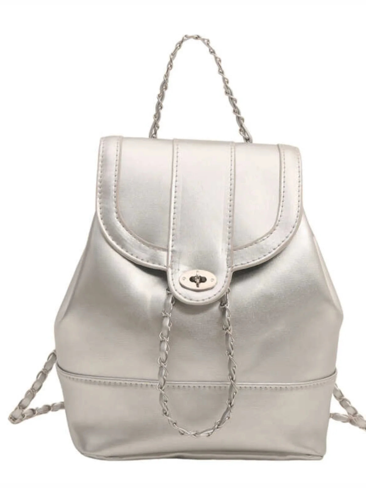 Lunivop  Silver Chain Crossbody Bag Women's Travel Bapa oulder Bag Handbag Soft PU Leather Buet ape Small Size Faionable
