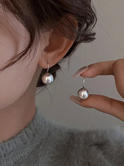 Lunivop Trendy Simple Grey White Pearl Earrings for Women Exquisite Needle Studs Sweet Elegant Party Jewelry Wedding Gifts