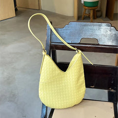 Lunivop  Harajuku Yellow Straw Bag Purse Women Hot Girls Weaving Chic Casual Shoulder Bags Ladies Holiday Beach Bag Handbag New