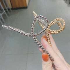 Lunivop  Fashion Metal Hair Claw Clips For Women Geometric Cross Hairpin Girl Shark Claw Barrettes For Ponytail Hair Accessories Headband