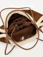 Lunivop  One Shoulder Hand-held Large Capacity Bucket Bag Women's Retro Niche Design Bags