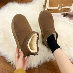 Lunivop New Classic Thickened Fluff Women's Snow Boots Comfort Warm Ankle Boots Women Autumn Winter Ladies Chunky Botas De Mujer