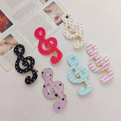 Lunivop  Musical Note Polka Dot Striped Hairpins Korean Fashion Bangs Side Clips Lovely Daily Hair Accessories for Women Hair Barrettes