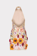 Lunivop  Embroidered Floral Dress Slim Fit  Dress for Women Short Ball Gown Style Casual Party Wear Spring Collection
