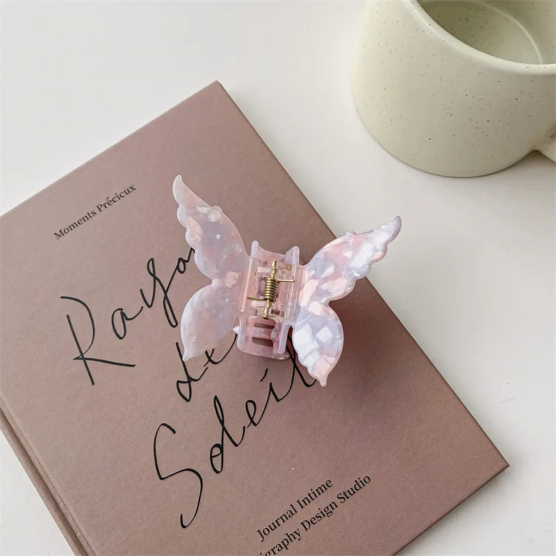 Lunivop  New Vintage Acetate Hair Claw Clip Sweet Butterfly Hair Clip Hairpin Barrettes Trendy Hair Accessories Barrettes for Women Girls