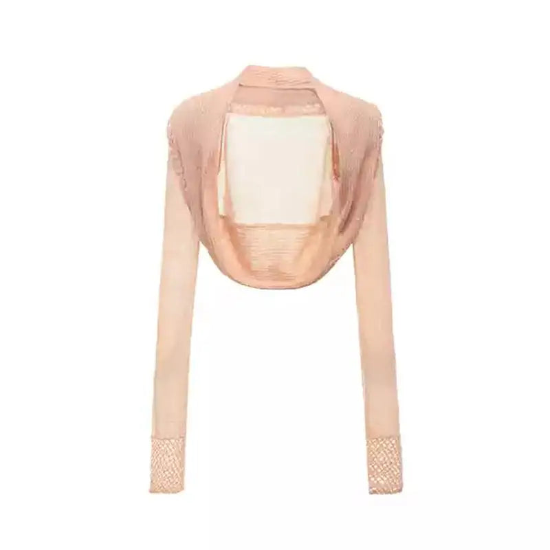 Lunivop Harajuku Knitted Two Pieces Tops Hollow Out Floral Tank Tops +smock Y2k Fairycore T Shirts Women 2000s Japanese Tee Top