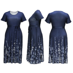 Lunivop  Plus Size Elegant Casual Trendy Plus Size Dress For Women Summer Womens Clothing Amazon Cross Border European American Style