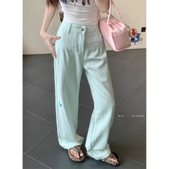 Lunivop Butterfly Women's Jeans High Waist Hip Hop Straight Denim Pants Y2k Streetwear Fashion Vintage Baggy Wide Leg Trousers 2024 New