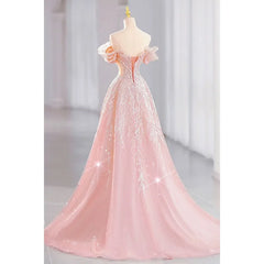 Lunivop  New Dream Pink Princess Evening Dress The Bride Is Long and Slim Paillette Sexy Formal Dress Women Elegant Evening Dresses